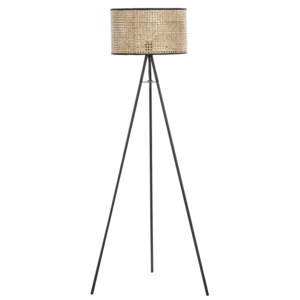 Lari Floor Lamp - Natural & Black by Interior Secrets - AfterPay Available