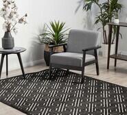 Lays 400 X 300Cm Wave Rectangle Rug Black Extra Extra Large