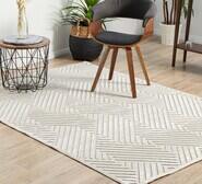 Lays 400 X 300Cm White Crosshatch Rectangle Rug White Extra Extra Large