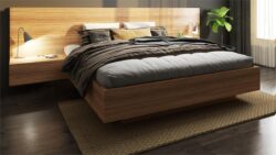 Ledge custom timber platform bed frame