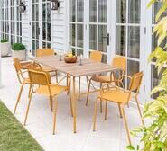 Lennox Outdoor Dining Chair Yellow