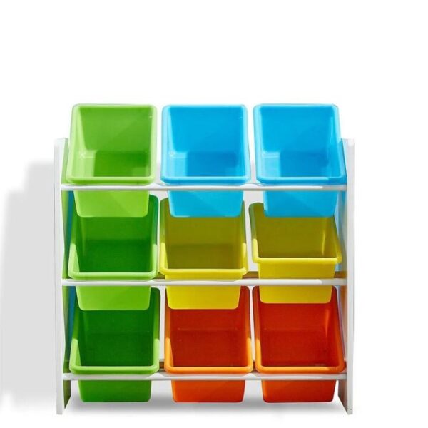 Levede 9 Bins Kids Toy Box Bookshelf Organiser Display Shelf Storage Rack Drawer