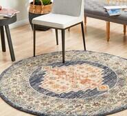 Lindsay 200 X 200Cm Round Rug Ecru Large