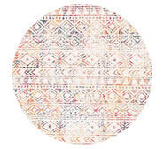 Lita 240 X 240Cm Colour Rustic Round Rug Multi Extra Extra Large
