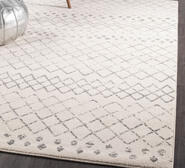 Lita 290 X 200 Cm White Rectangle Rug White Large