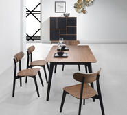 Liya 6 Seater Dining Table Brown