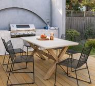 Lleyton Terrazzo Deluxe Dining Table White