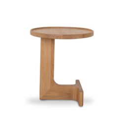 Lockyer 45cm Round Side Table - Natural Oak by Interior Secrets - AfterPay Available