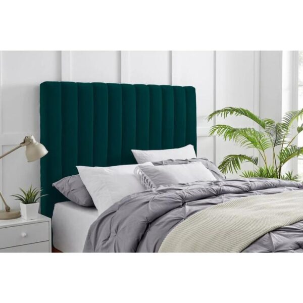 London Bed Head King Size Emerald Velvet - King