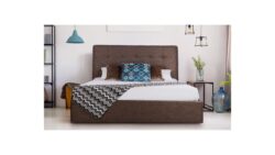 Luxemburg custom upholstered storage side rail bed frame