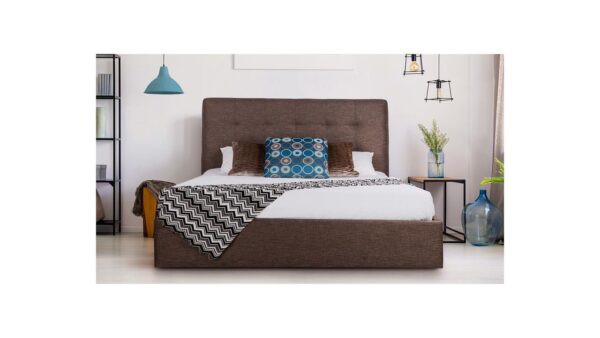 Luxemburg custom upholstered storage side rail bed frame