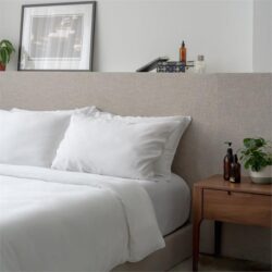 Lyocell Duvet Cover Set (100% TENCEL ) | TENCEL Quilt Cover with Pillow Case Super King / Cloud White