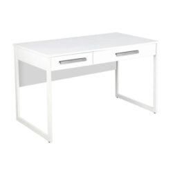 Maestro Furniture Ashley Computer Study Writing Home Office Desk W/ 2-Drawers - White