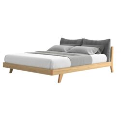 Maestro Furniture Jolene Danish Wooden Bed Frame W/ Headboard Pillows Queen Size