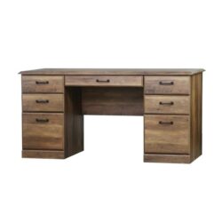 Maestro Furniture Marosi Manager Executive Computer Office Working Desk W/ Drawers Storage Rustic Oak