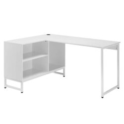 Maestro Furniture Vina L-shape Computer Working Home Office Desk 150cm White