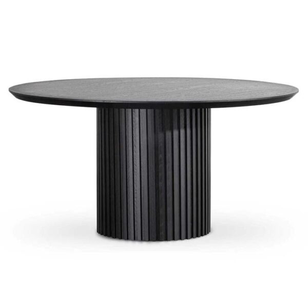 Marty 1.5m Wooden Round Dining Table - Black by Interior Secrets - AfterPay Available