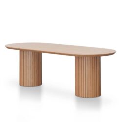 Marty 2.5m Wooden Dining Table - Natural by Interior Secrets - AfterPay Available