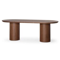 Marty 2.5m Wooden Dining Table - Walnut by Interior Secrets - AfterPay Available