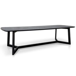Massey 3m Wooden Dining Table - Black by Interior Secrets - AfterPay Available