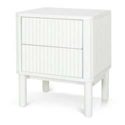 Melita Bedside Table - Warm White by Interior Secrets - AfterPay Available