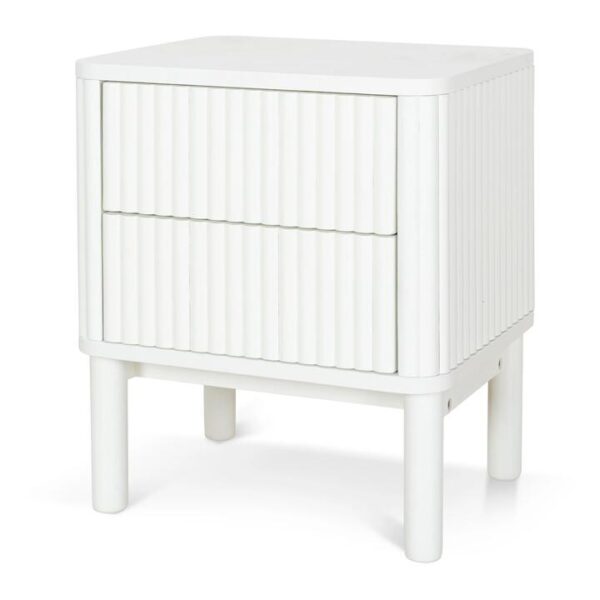 Melita Bedside Table - Warm White by Interior Secrets - AfterPay Available