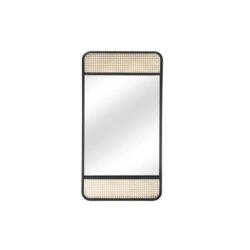 Metal Full Length Mirror - Black/Gold