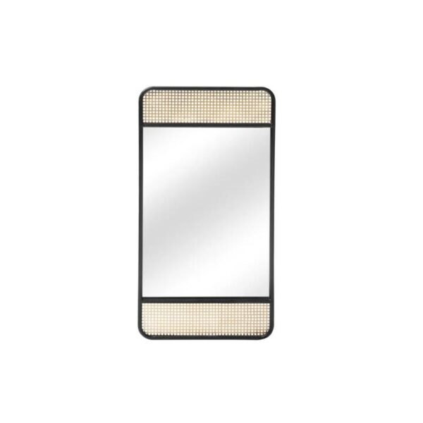 Metal Full Length Mirror - Black/Gold