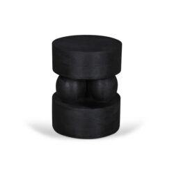 Metody 40cm Round Side Table - Black by Interior Secrets - AfterPay Available