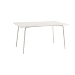 Miami Metal Outdoor Dining Table Light Grey - Light Grey