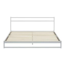 Michelle Metal Bed Frame - White, Queen - White