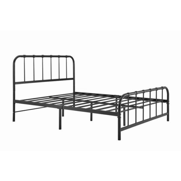 Milan Metal Bed Frame - Black, Single - Single / Black