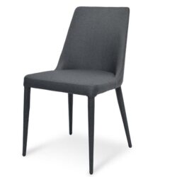 Millie Fabric Dining Chair - Gunmetal Grey - Last One by Interior Secrets - AfterPay Available