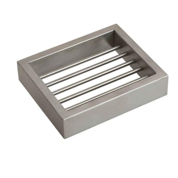 Montangna Stainless Steel Soap Basket Dish - Brushed Satin