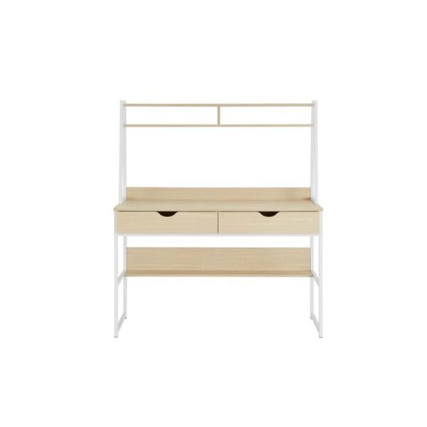 Montreal Computer Work Task Study Office Desk - Oak/White