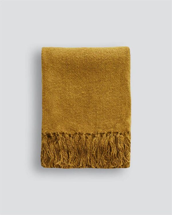 Mulberi Serenade Throw - Turmeric by Interior Secrets - AfterPay Available