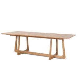 Mullins 2.4m Oak Dining Table - Natural by Interior Secrets - AfterPay Available