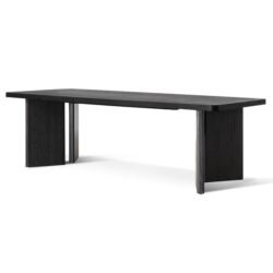 Munoz 2.4m Elm Dining Table - Full Black by Interior Secrets - AfterPay Available
