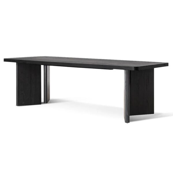 Munoz 2.4m Elm Dining Table - Full Black by Interior Secrets - AfterPay Available