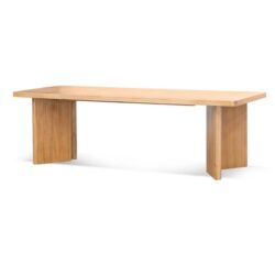 Munoz 2.4m Elm Dining Table - Natural by Interior Secrets - AfterPay Available