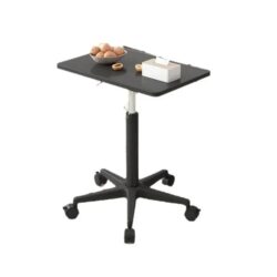 NNEOBA Adjustable Height Movable Laptop Desk with Pulley - Versatile Bedside & Office Table