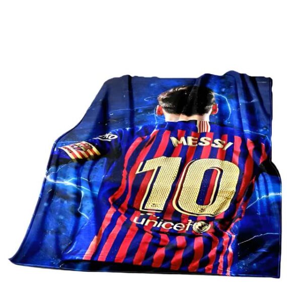NNEOBA Football Star Flannel Blanket - Super Soft, 150x200 cm