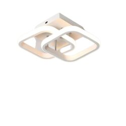 NNEOBA LED Corridor Ceiling Chandelier - White Lampshade, Cold White Lighting