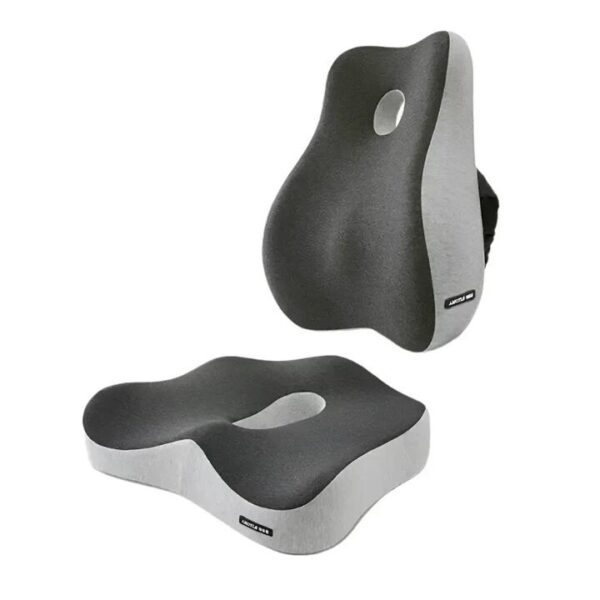 NNEOBA Memory Foam Office Chair Cushion & Lumbar Support Pillow