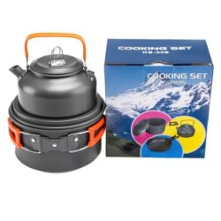NNEOBA Portable Aluminum Camping Cookware Set for Outdoor Adventures