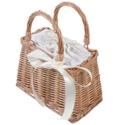 NNEOBA Portable Woven Delicate Rattan Flower Basket