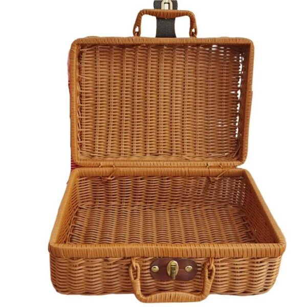 NNEOBA Retro Rattan Woven Storage Basket