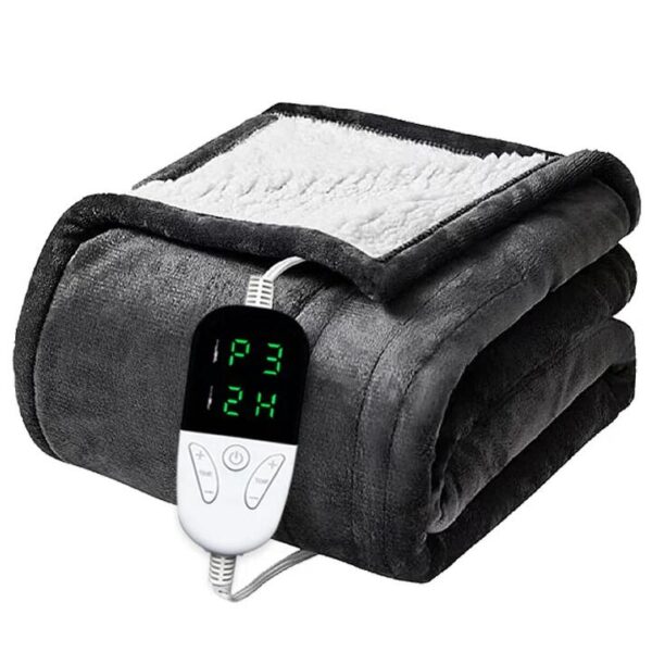 NNEOBA Soft Heated Electric Blanket with 6 Heating Levels & 4-Hour Auto-Off