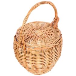 NNEOBA Wicker Picnic Basket Decorative Flower Hamper