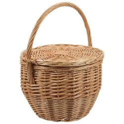 NNEOBA Wicker Woven Picnic Basket with Handle